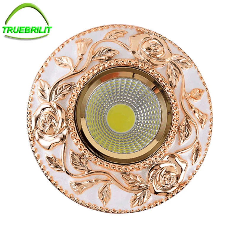 

4pcs/lot LED 5W Downlights Recessed Ceiling Spot Lamps COB Dimmable Down Lights 110V 220V DriverIncluded replacement for halogen