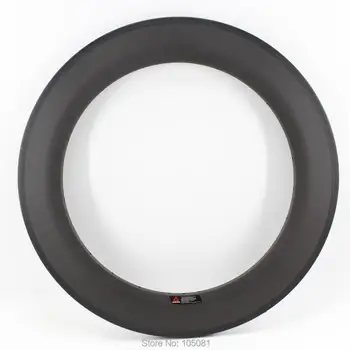 

1Pcs New 700C 88mm clincher rim Track Fixed Gear Road bicycle matte UD full carbon bike wheels rims 20.5 23 25mm width Free ship
