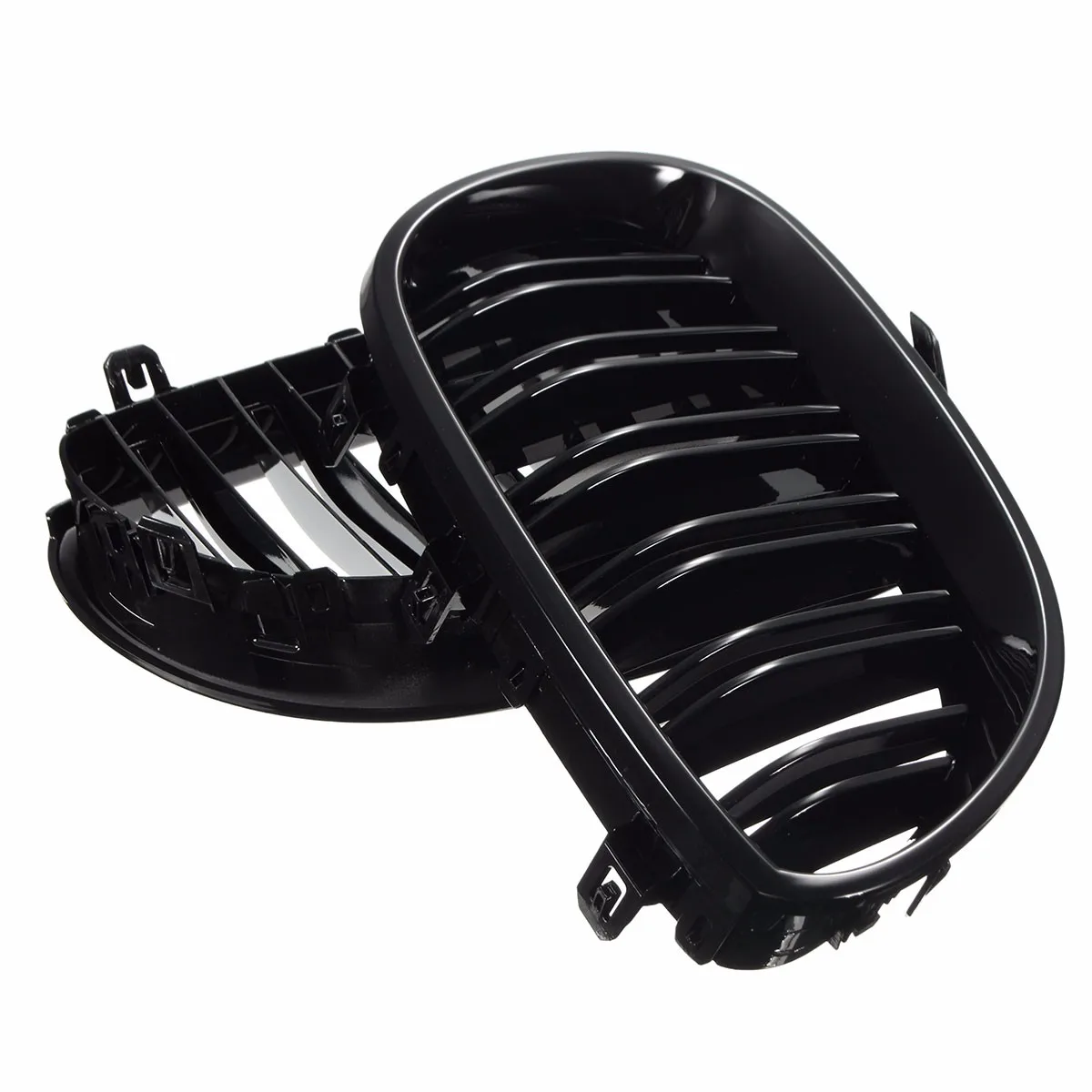 Car Front Sport Grill Kidney Grilles Grill For BMW 5 Series M5 E60/E61 2003 2004 2005 2006 2007 2008 2009 2010 Gloss Black