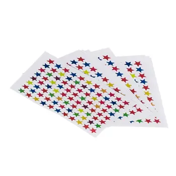 

10 Sheets Sticker in Star Shape Sticky Paper Colore Stickers for Decoration
