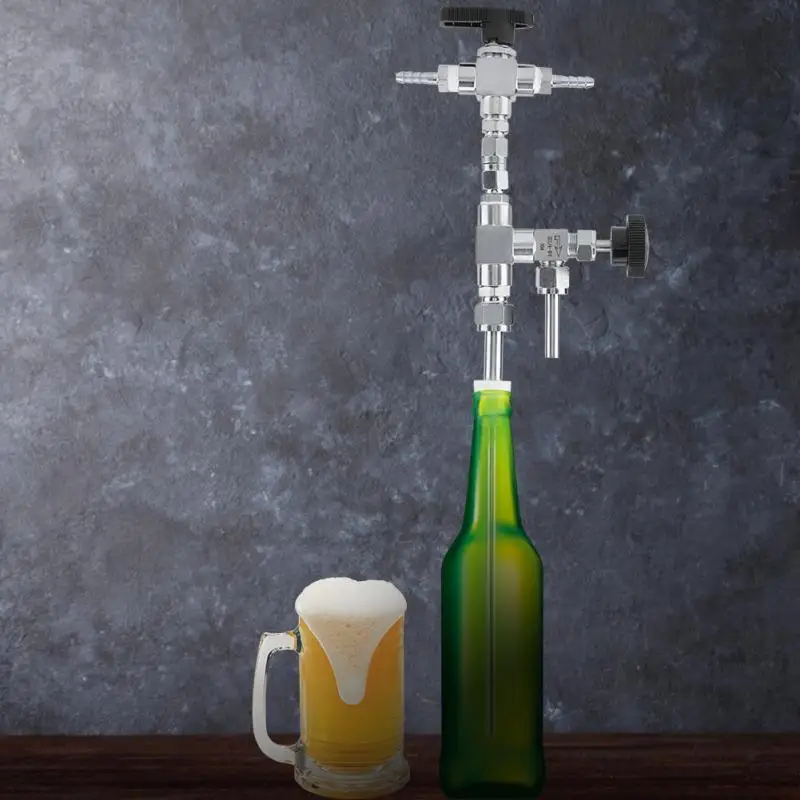

Beer Bottle Filler Stainless Steel Counter Pressure Beer Bottle Filler Home Brew Co2 Beer Brewing Kit Made of Good Quality