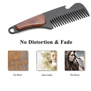 

BellyLady Portable Wooden Multifunctional Styling Comb Beard Comb Bottle Opener