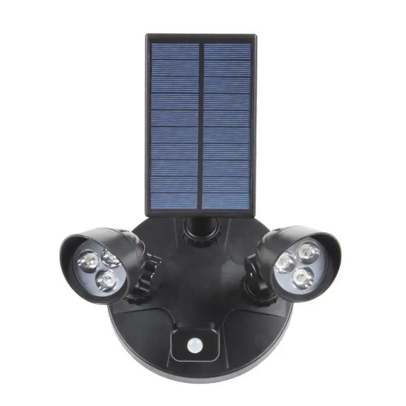 

LED Sensor Solar Light Waterproof PIR Motion Sensor Solar Powered Light Outdoor Garden Security Wall Lamp Dual Head Street Lamp