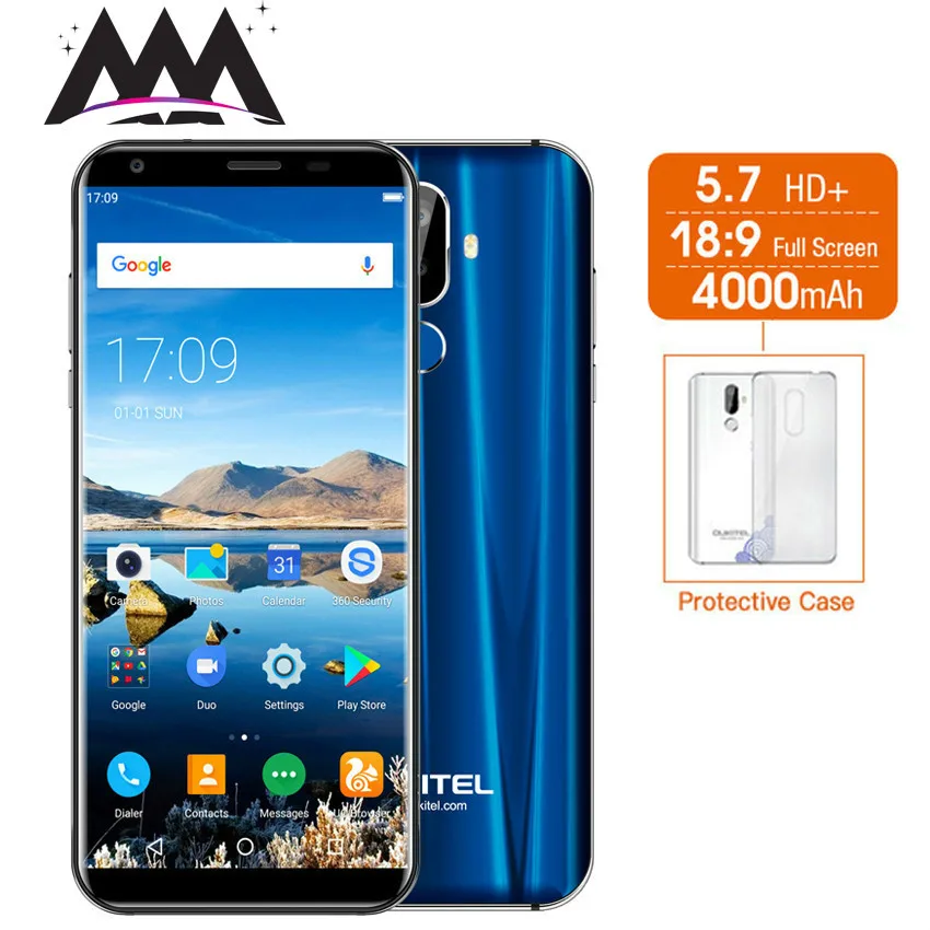 

Oukitel K5 18:9 HD Display 5.7" 4G Smartphone 4000mAh Android 7.0 MT6737T Quad Core 2G RAM 16G ROM Fingerprint Mobile cell phone