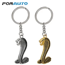 FORAUTO Cobra, Змеиный автомобильный брелок для ключей, автомобильный брелок, металлическая эмблема, значок, автомобильный стиль, аксессуары для интерьера, подарок для друга