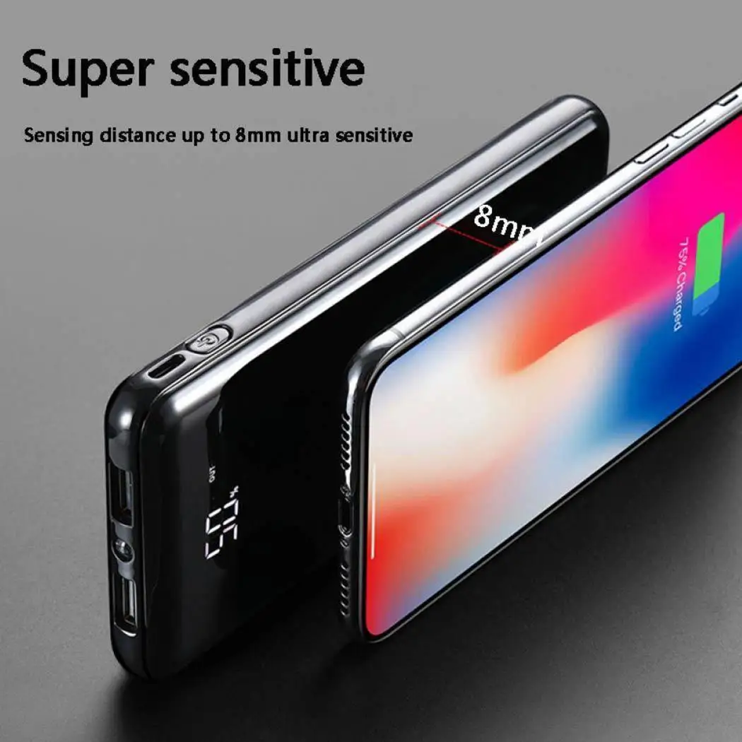 Wireless 15000mAh Power Bank Charger USB Portable Charger Powerbank Pawer Bank Power Supply External Batery Poverbank
