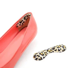 Лидер продаж обувь стельки Вставить каблук противоскользящая подкладка колодки комфорт пятки вкладыши пикантные леопардовые хлопковая вискоза обуви