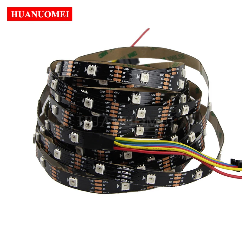 2 M/5 M 30/60/144 пикселей/светодиодов/м 12 V WS2815 Smart LED пикселей полосы 5050 SMD RGB WS2815B