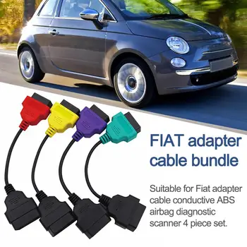 

New Style 1pc 4Pcs/set Multi ECU Scanner For Fiat Adapter Cable Bundle ABS Airbag Diagnostic Cable
