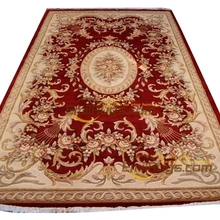 Шерсть французский ковер о ручной работы толстые плюшевые Savonnerie на заказ 6," х 9,51" lx1620 395a gc85savyg28