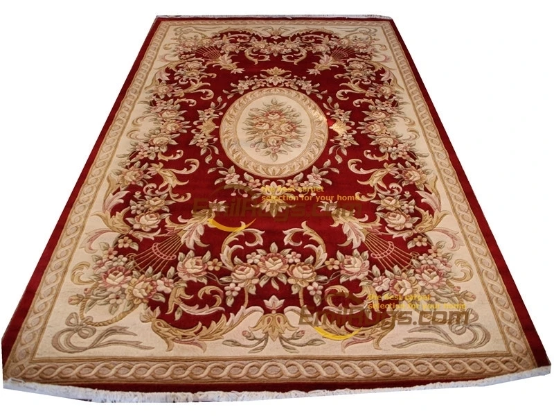

wool french carpet About Hand-knotted Thick Plush Savonnerie Rug Carpet Made To Order 6.4' X 9.51' lx1620 395a gc85savyg28