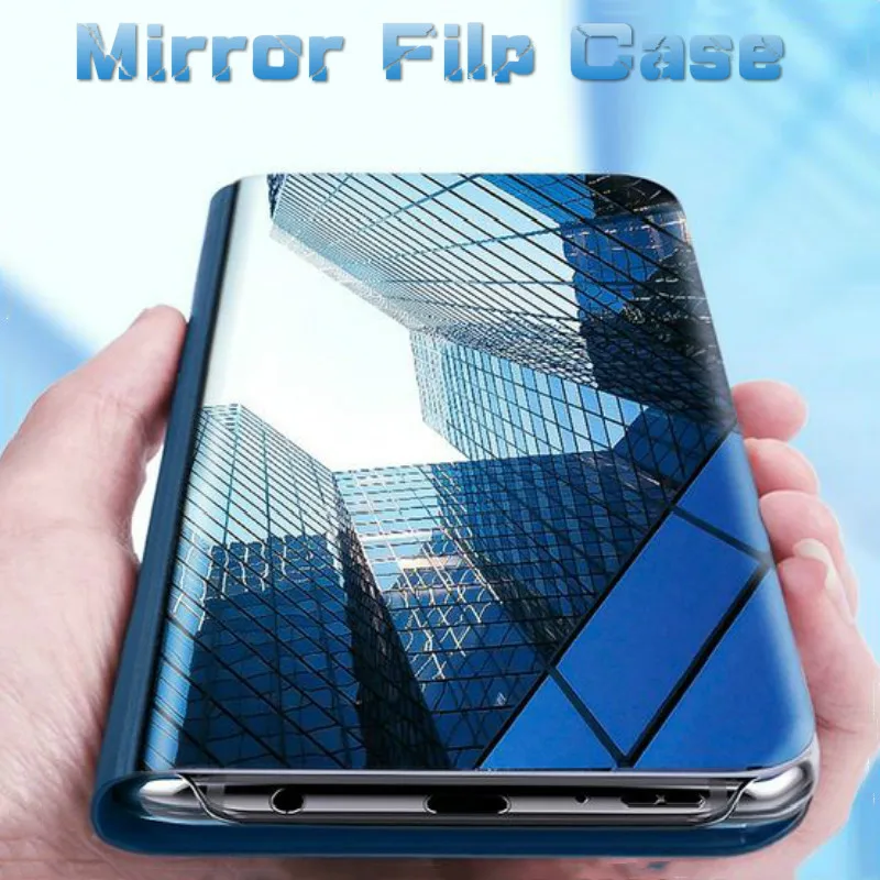 

Dreamysow Smart View Mirror Case For Honor 8A 8X Max Case on Honor V20 V10 8 9 Lite 9i 10 Note10 7A 7C Pro Filp Stand Covers