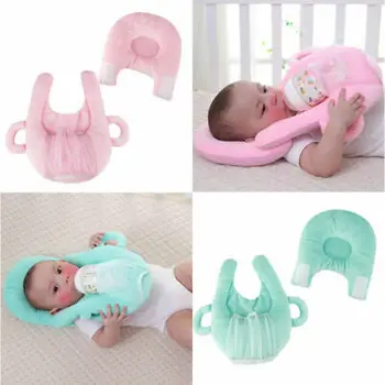 

Newborn Baby Sleep Solid color Portable feeding Pillow Pad Doll Nursing Prevent Flat Head Plush Toys Cushion Multi-functional