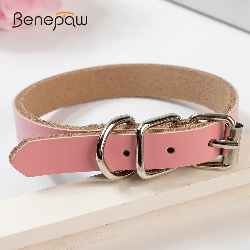 Регулируемый кожаный ошейник для собак Benepaw 6 ошейников новый щенков аксессуары