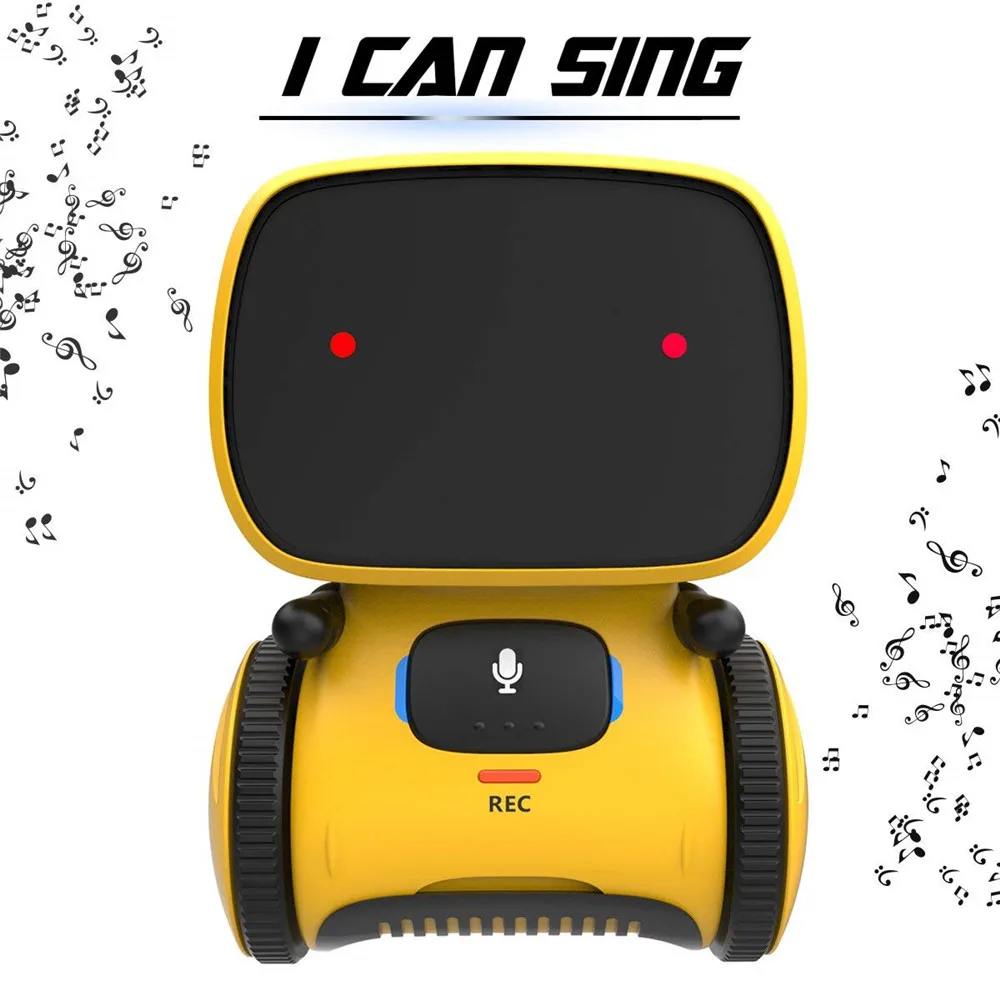 Voice Control Touch Sensing Smart Interactive Robot Educational Toy Voice Message / Repeat