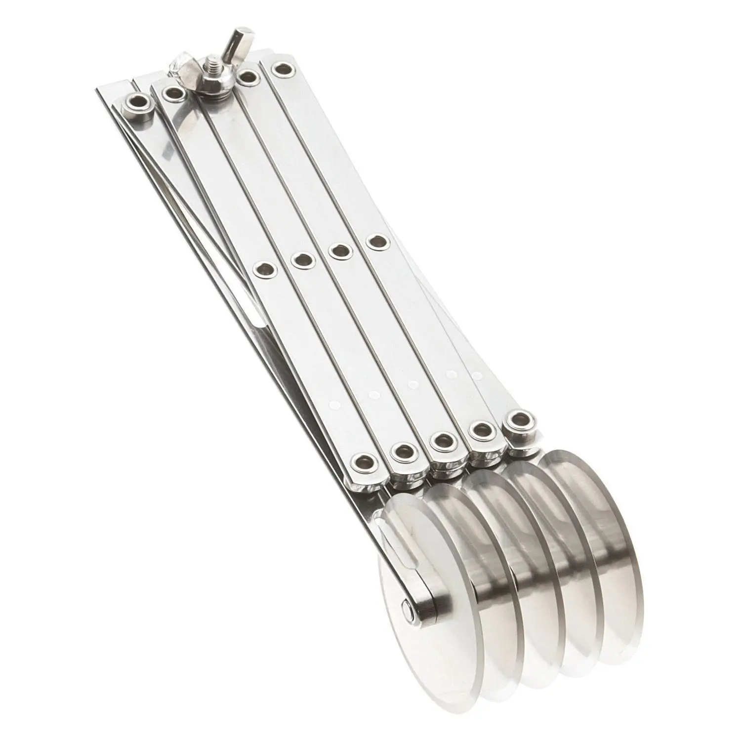 Multifunction Stainless steel Dough Divider 5 Wheel Cutter Roller Tools Pasta Rocker Pizza Pastry Peeler Cake Baking Knives