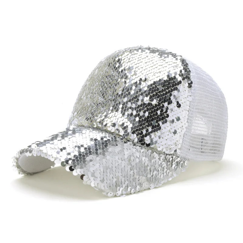 Горячая Распродажа модная бейсбольная кепка с блестками Snapback летняя спортивная