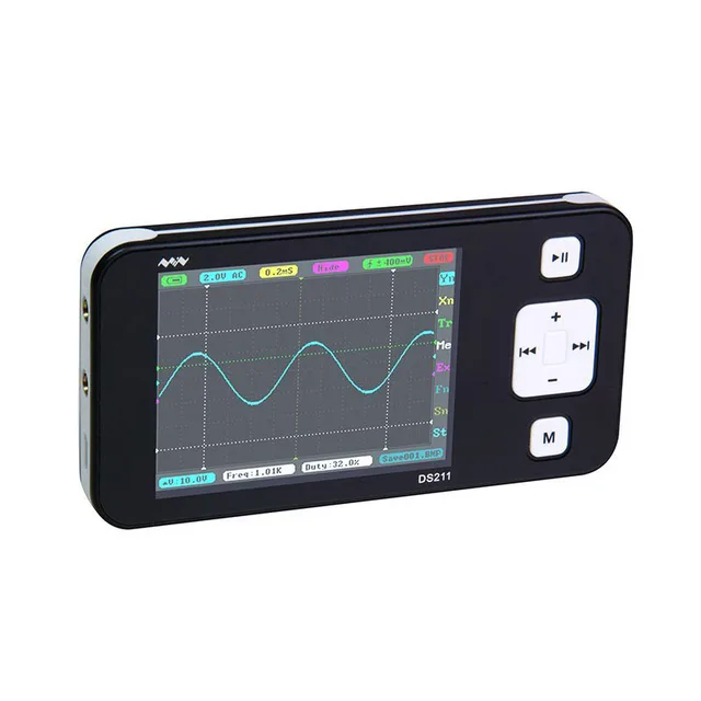 Special Offers Mini DSO211 Nano ARM Pocket Size Portable Handheld LCD Screen Digital Storage Oscilloscope 8MB Memory Storage Black