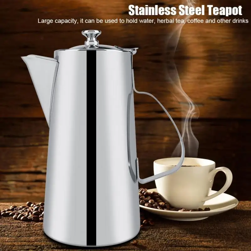 2L Высокое качество Нержавеющая сталь кофейник, френч-пресс Чай чайник с фильтром нежный Кофе чайник