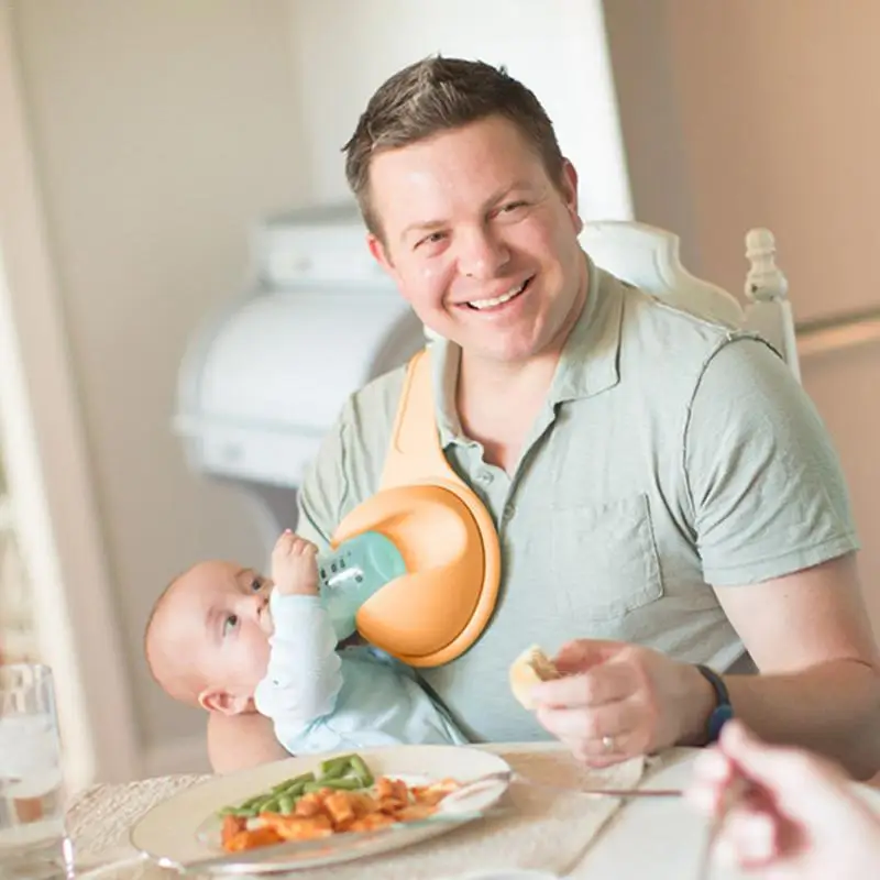 Convenient Hands Free Milk Bottle Folder Feeder Free Rotate