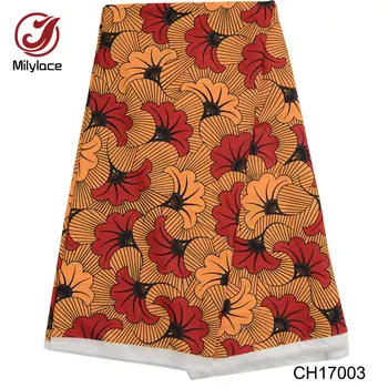 

Beautiful African Printed Chiffon Fabric Not Transparent Polyester Material Chiffon Fabric Chiffon Textiles 5 Yards
