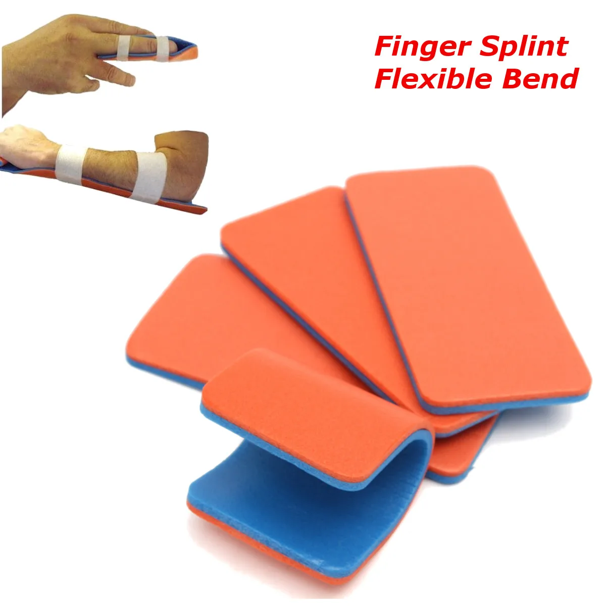 4Pcs Finger Splint Aluminum Medical Polymer Sam Orthopaedics Emergency