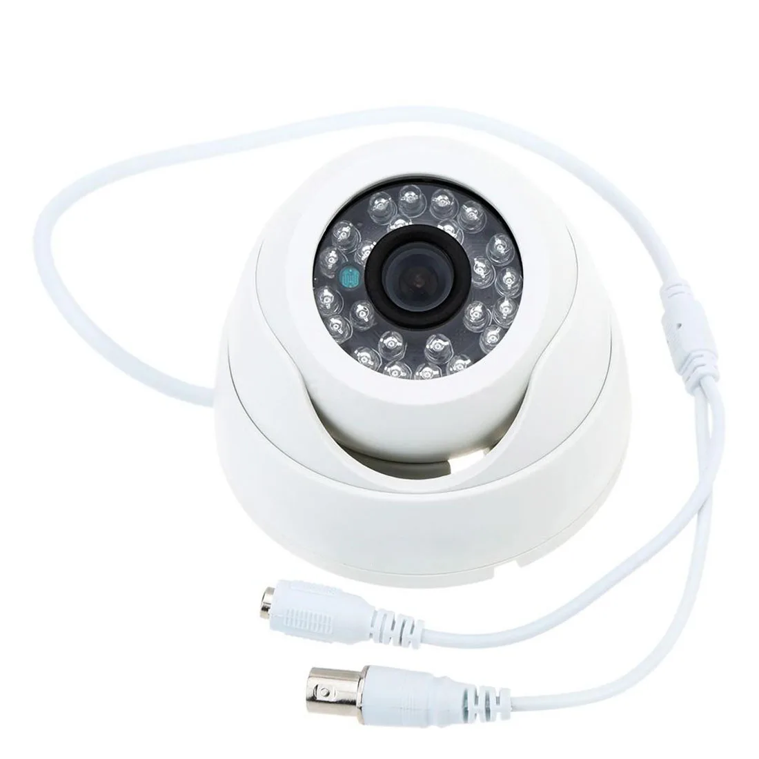 800TVL Крытая купольная камера ночного видения CCTV 24 светодиода широкоугольная IR