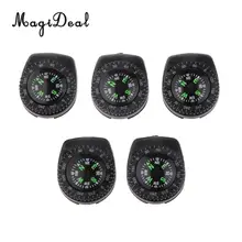 MagiDeal 5 шт. набор уличный для пешего туризма съемный мини ремешок для часов Компас Навигация для путешествий аксессуары для охоты