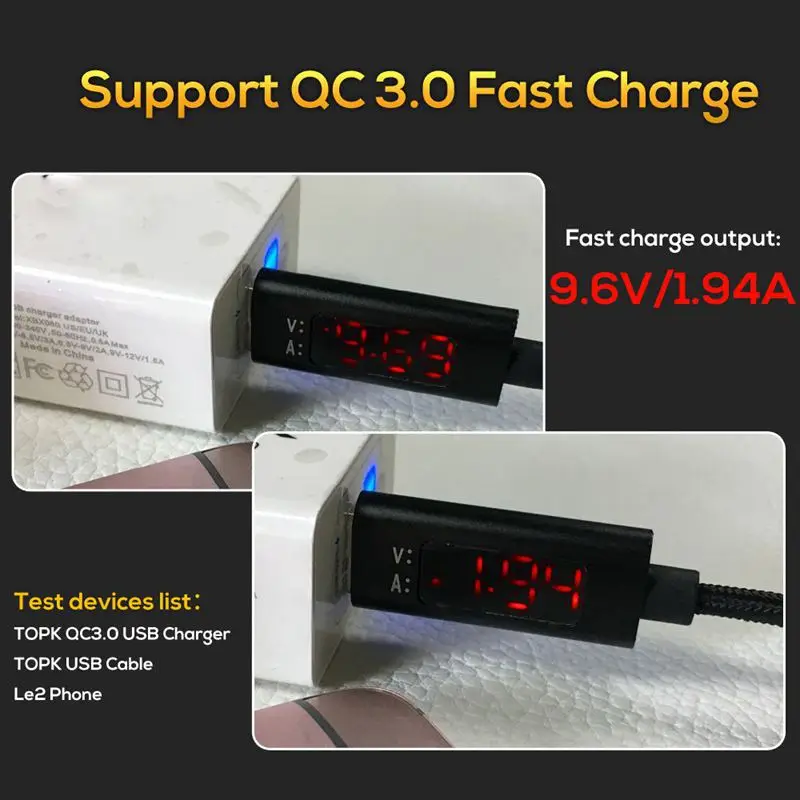 Кабель USB Type C плетеный кабель для быстрой зарядки и синхронизации данных с