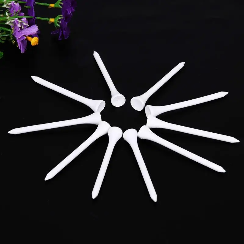 Hot Sale 10pcs Wooden Golf Tees Golf Accessories Golf Ball Nails Wonderful Equipment For Golf Lovers 2019 New Arrival