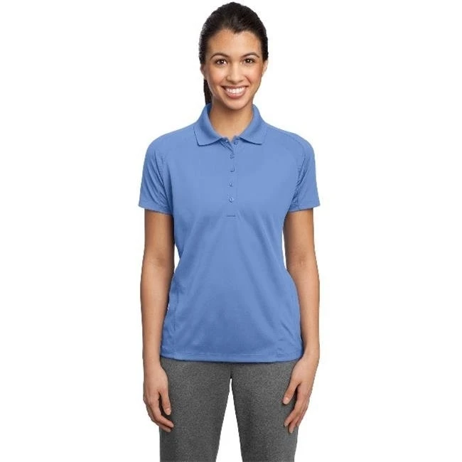 Спортивная-Tek L474 женская футболка Dri-Mesh Pro Polo Carolina Blue-2XL |