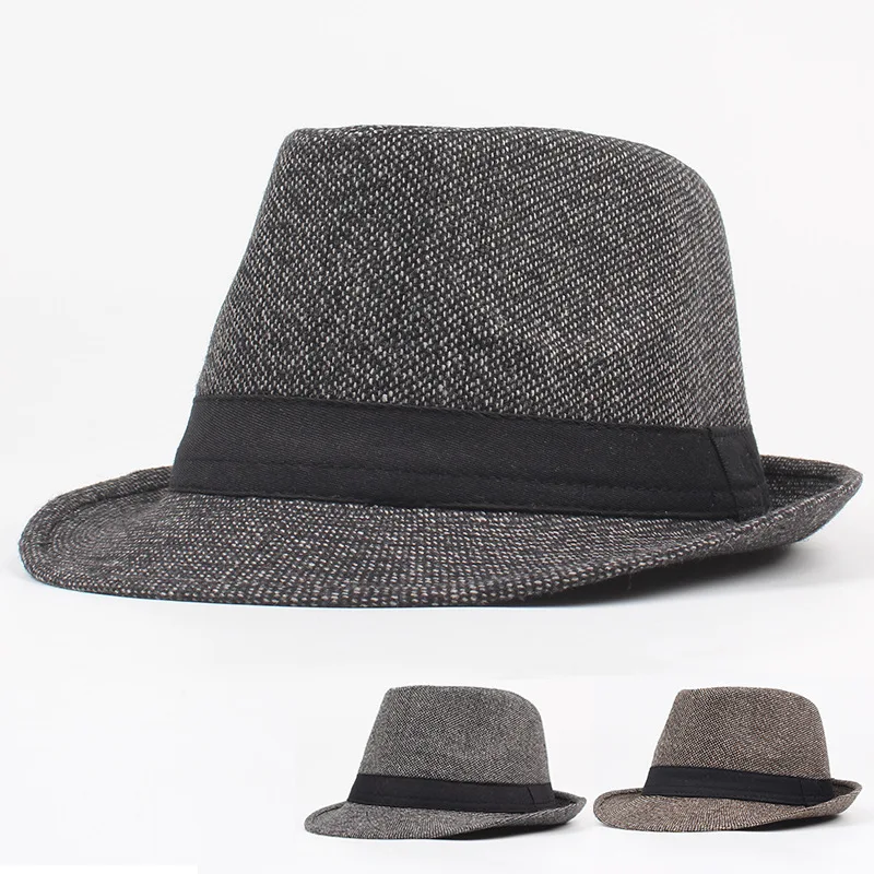 Autumn new men's casual Fedora Young fashion couple British retro jazz ...