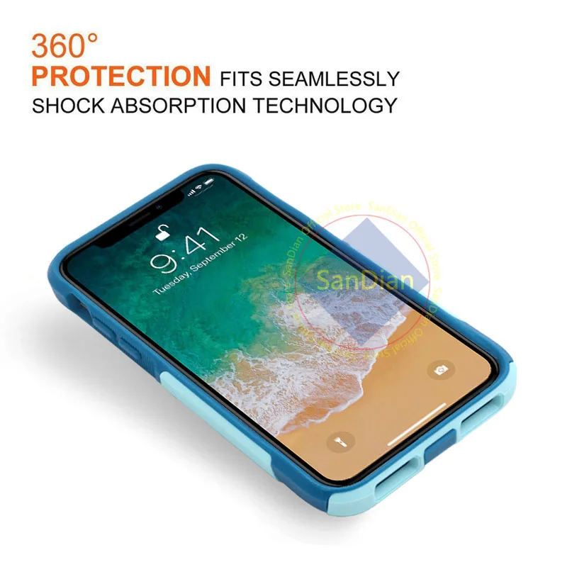 Dual Layer Hybrid Armor Shockproof PC and TPU Combo Protective Cover Case For iPhone 6 7 8 X XR 5 SE PLUS XS MAX Hard Back Shell Dual Layer Hybrid Armor Shockproof PC and TPU Combo Protective Cover Case For iPhone 6 7 8 X XR 5 SE PLUS XS MAX Hard Back Shell