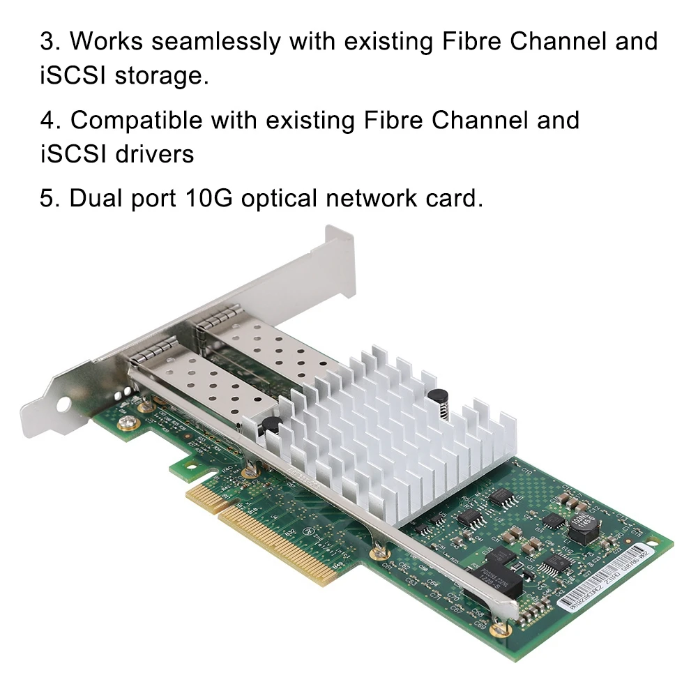 X520-DA2 82599es PCI-E X8 2-Порты и разъёмы для программирования в производственных условиях