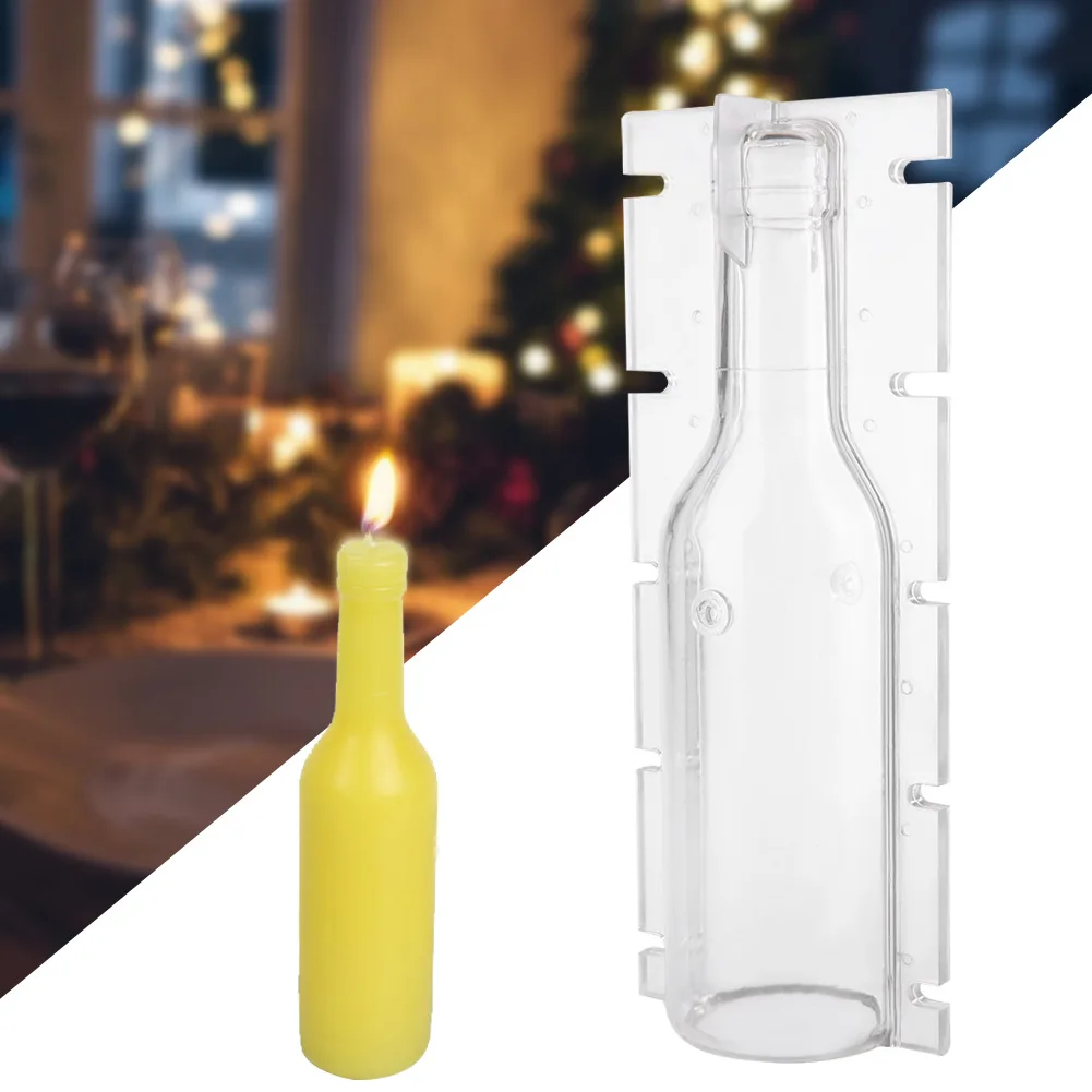 Форма для свечей прозрачная пластиковая свеча DIY Форма инструмент в форме бутылки термостойкая Свадебная свеча форма для изготовления свечей