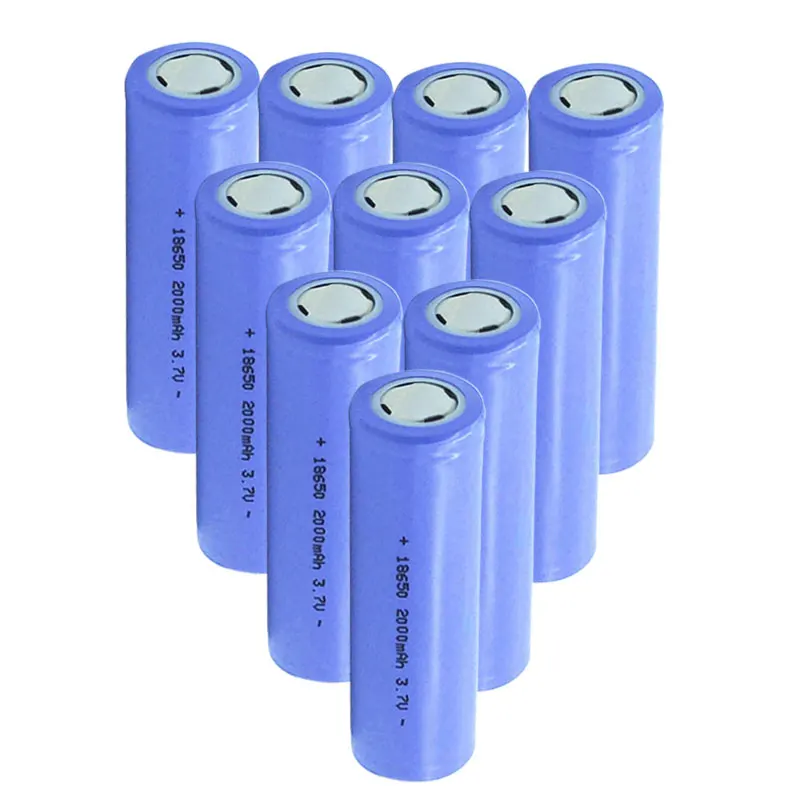

1/2/3PCS TBUOTZO 18650 2000mAh Rechargeable Battery li ion Batteries Bateria Li-ion Lithium Battery for Flashlight