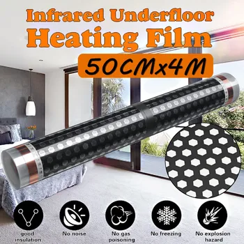 

Brand New 50CM*4M Floor Infrared Underfloor Heating Film Honeycomb Reticulated 220V For Room