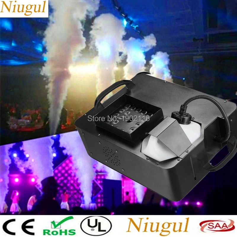 

1500W Fog Machine With 24x3W RGB 3in1 LED Light ,DMX512 Wireless Control Smoke Machine /Mini 500W LED Smoke Mcahine ,LED Fogger