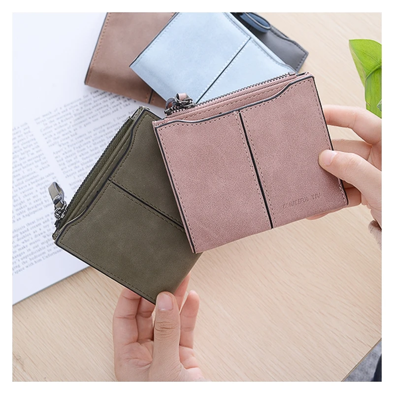 

Korean Version Small Wallet Female Short Paragraph Small Mini Multi-Function Fashion Wallet Ladies Student Wallet