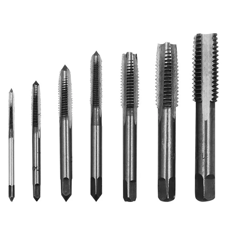 

7x HSS Metric Left Hand Machine Straight Flute Screw Thread Plug Tap Bit M3-M12