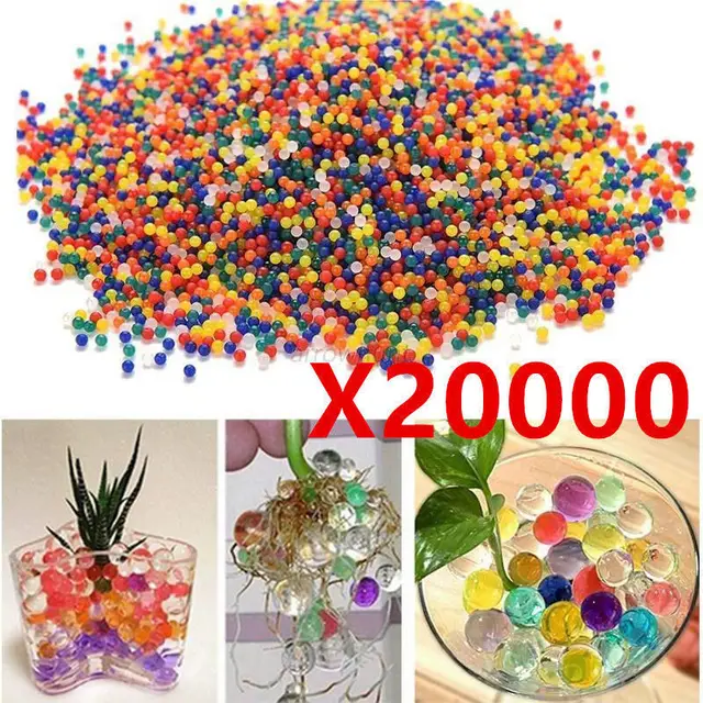 20000 Orbeez Water Ball Expanding Magic Balls Refill Spa Plant Food