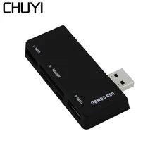 CHUYI USB Hub Combo 5 Порты 3,0 SD/TF Card Reader высокое Скорость Многофункциональный USB разветвитель концентратора для microsoft поверхности Pro3/Pro4