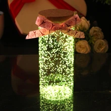 1 мешок светящиеся частицы яркое свечение песок Синий флуоресцентный супер светится в темноте песок игрушки для детей DIY желая бутылка