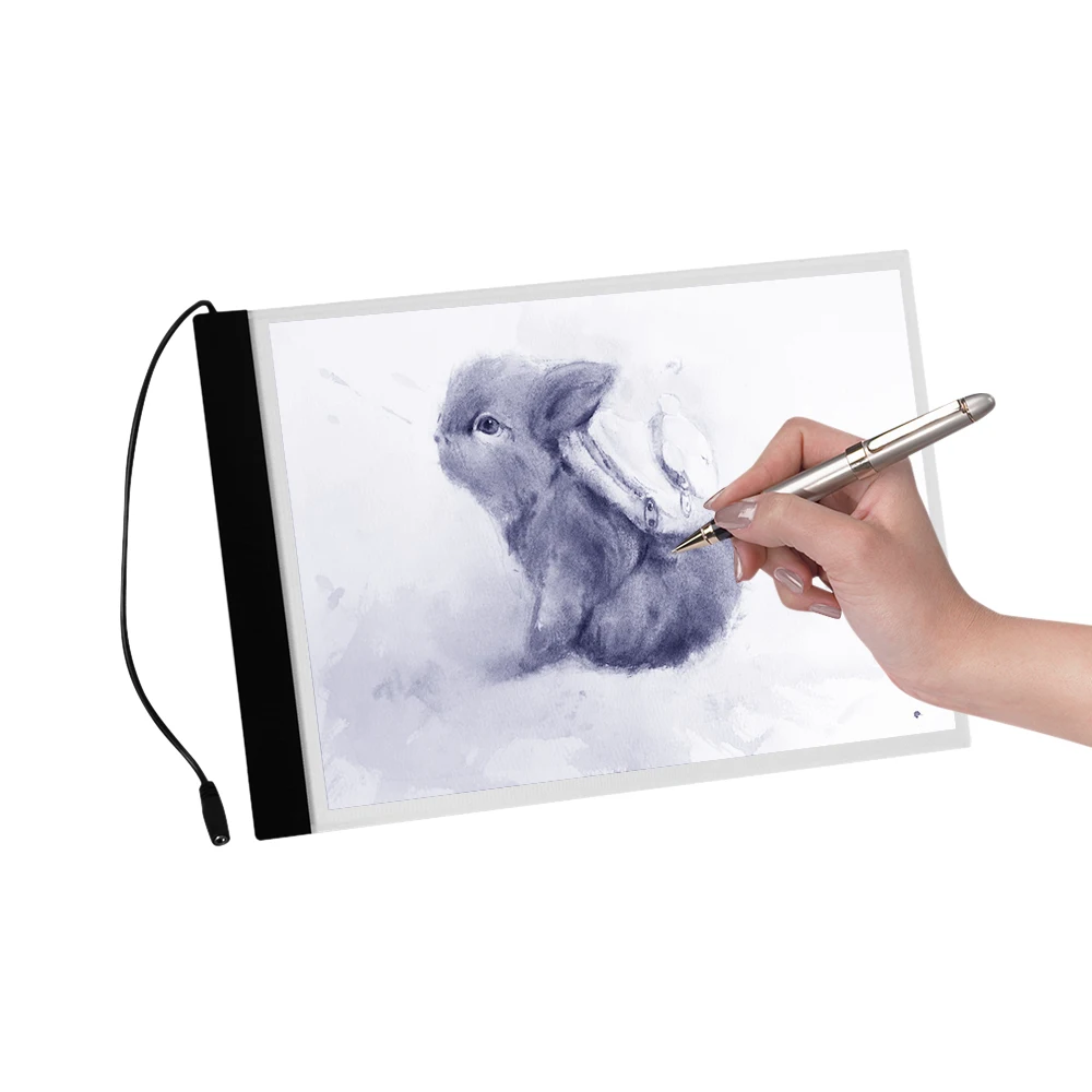 

A4 Ultra-thin LED Tracing Light Box USB Powered Light Pad Table with Dimmer 3 Level Adjustable Brightness for Artists Drawing