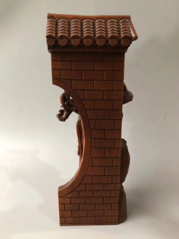 Chinese Antique Boxwood Hand-carved beautiful Female flowers Home Decoration