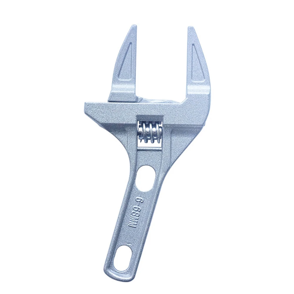 6 68mm Universal Adjustable Wrench Large Opening Spanner Aluminium