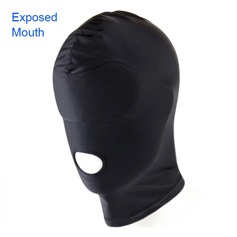 Sex Toys Adult Games SM Bondage Head Mask Headgear Slave Restraint Hood for Couples