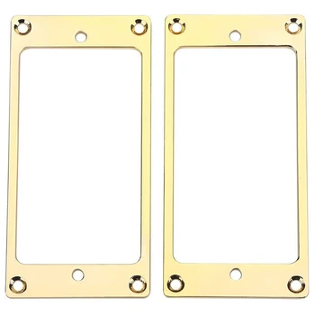 

Humbucker cover 2 Pcs Metal Flat Humbucker Cover Guitar Pickup Frame Mounting Ring guitar pickups humbucker
