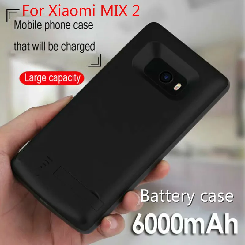 

Backup Battery Case For Xiaomi Mix 2 Power Cases Battery Charger Case 6000mAh Portable Power Supply External Battery For Mi MIX2
