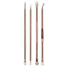 BellyLady 4 шт. игла для удаления прыщей игла средство от черных точек акне лечение двойной конец иглы прыщи набор Инструменты для красоты